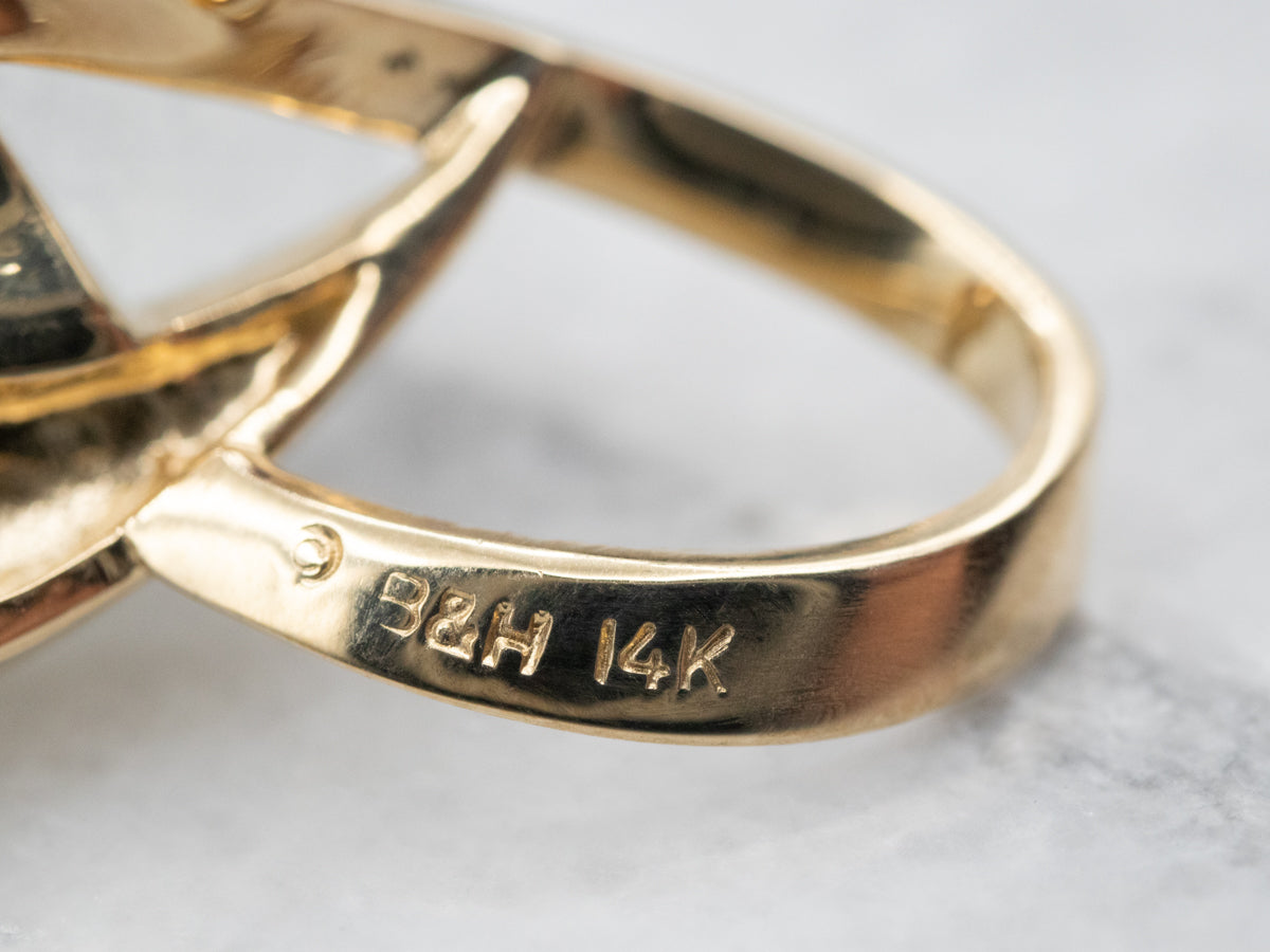 Colgante modernista con incrustaciones de ópalo y diamantes