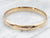 Vintage Gold Etched Bangle Bracelet