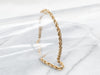 French Rope Gold Twist Chain Bracelet