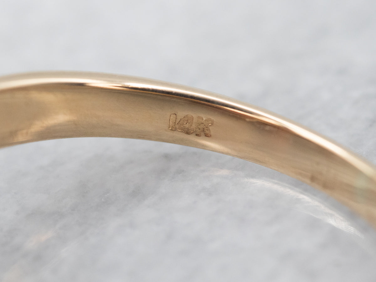 Vibrant Ruby and Diamond Pointed Band