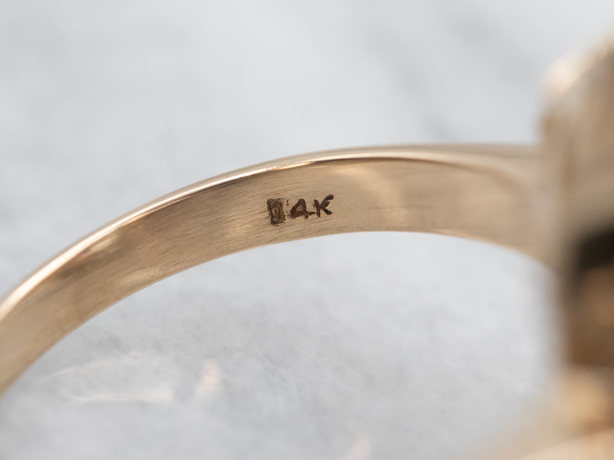 Lovely Blue Topaz Cocktail Ring