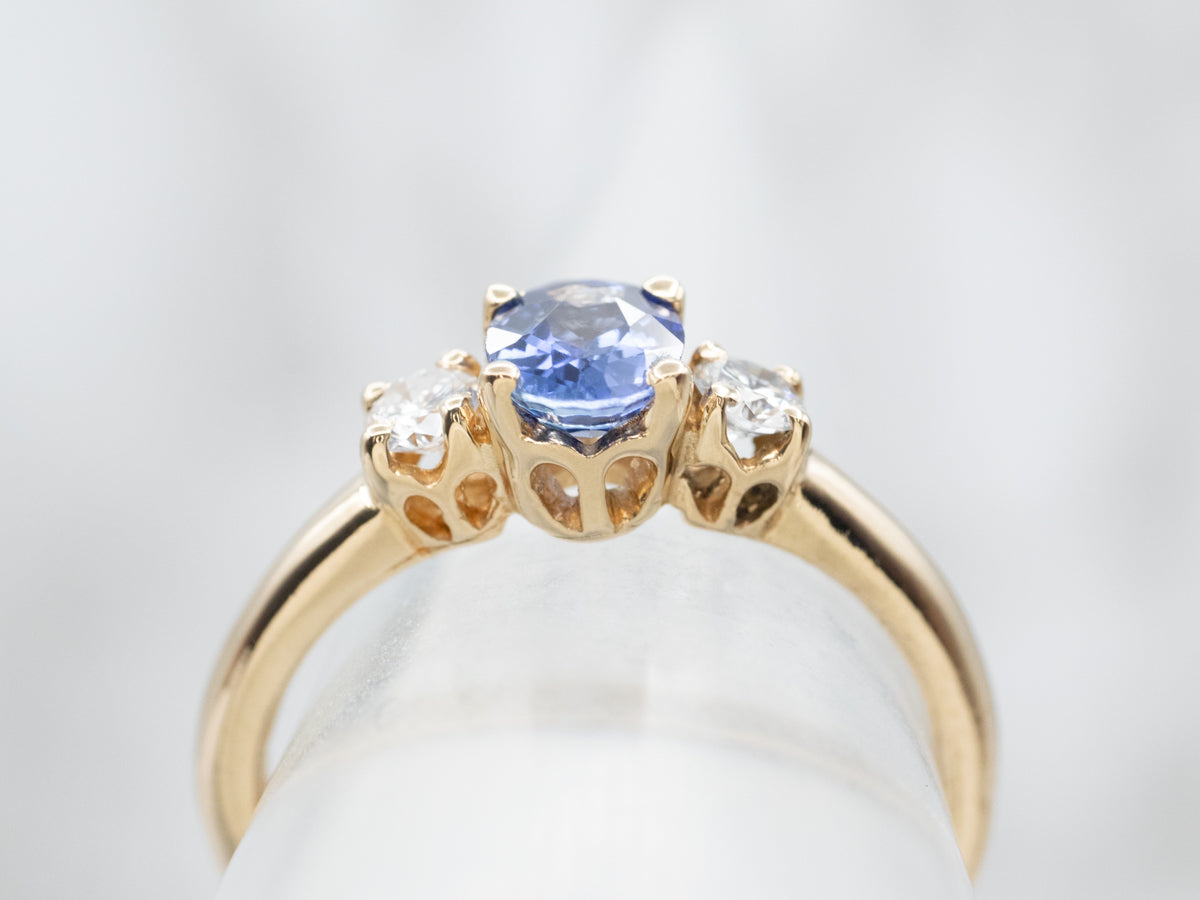 Sapphire and Diamond Anniversary Ring