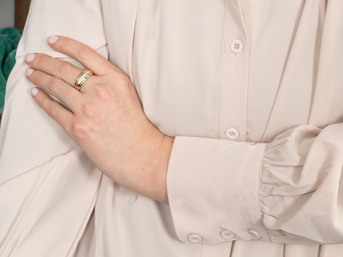 Men's Vintage Diamond Band