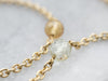 Yellow Gold and Faceted Quartz Beaded Necklace