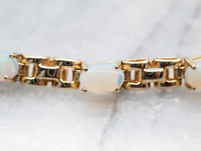 Vintage Opal Link Bracelet
