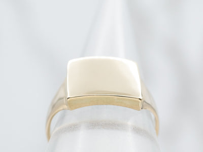 Rectangle Top Signet Ring