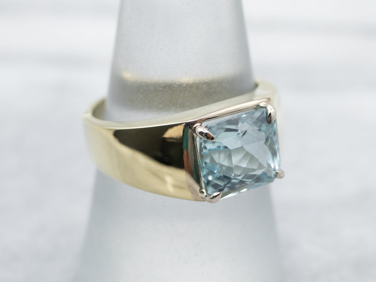 Natural Aquamarine Ring Emerald Cut 925 Sterling Silver Ring Engagement Ring  Promise Ring Wedding Ring Statement Ring Valentine's Day Gift - Etsy Israel