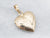 Vintage Etched Gold Heart Locket