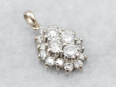 Dazzling Diamond Cluster Pendant