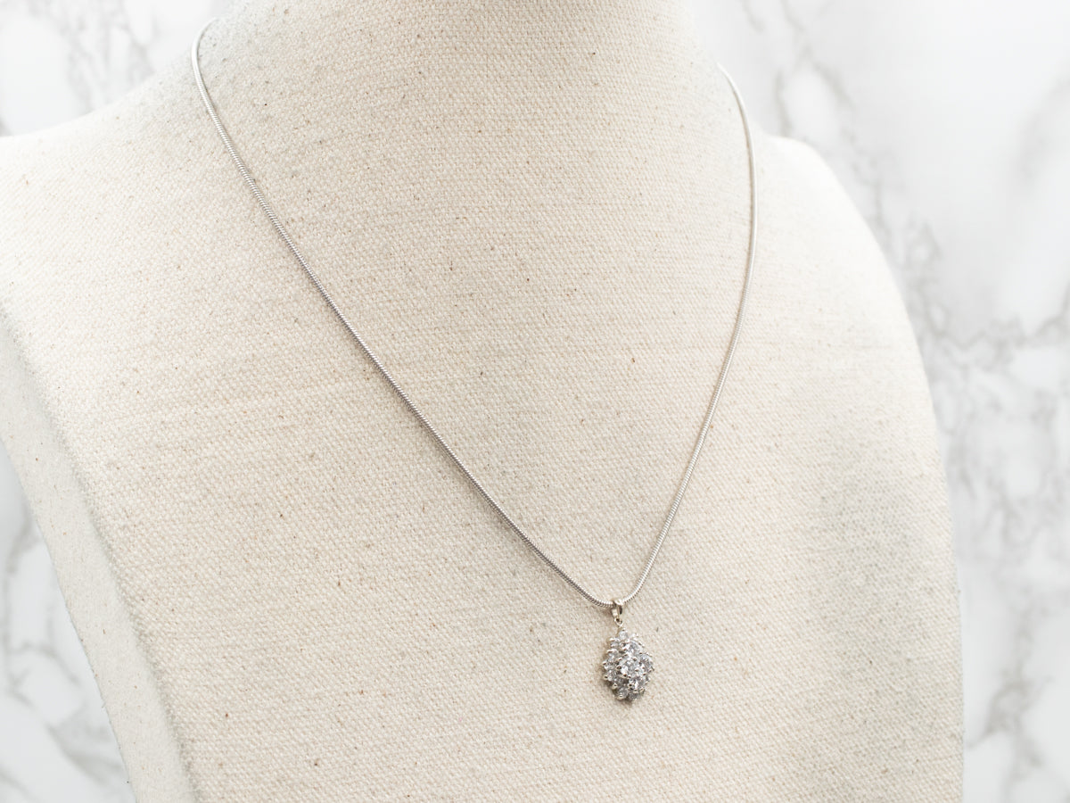 Dazzling Diamond Cluster Pendant