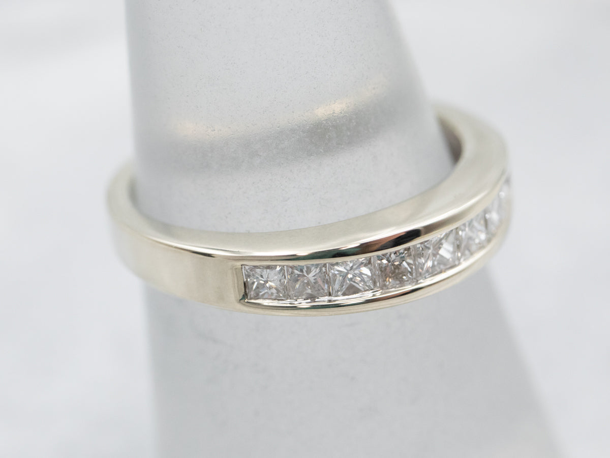 Channel Set Princess Cut Diamond Band