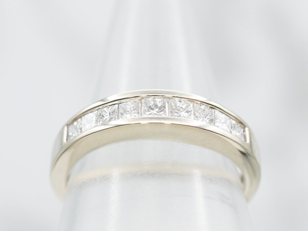 Channel Set Princess Cut Diamond Band