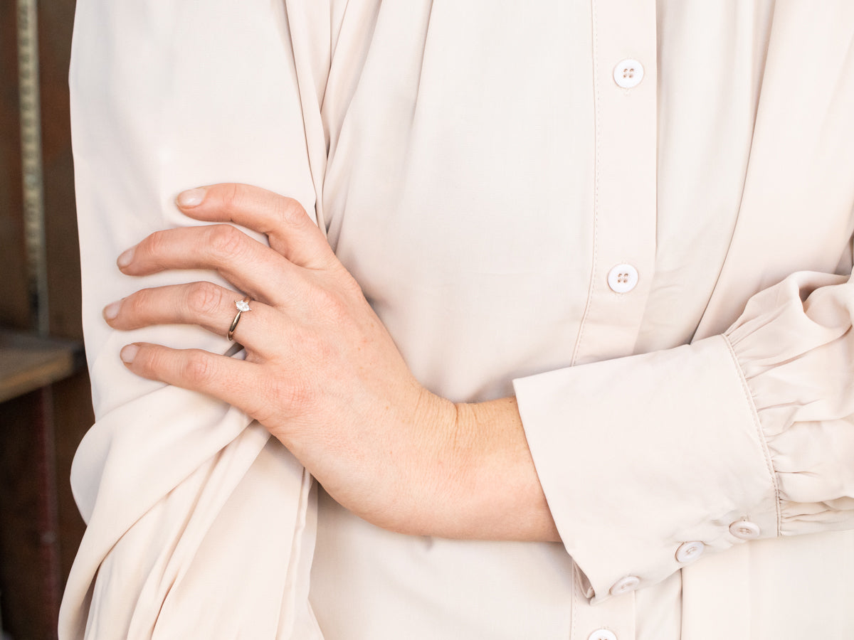 Marquise Diamond Engagement Ring