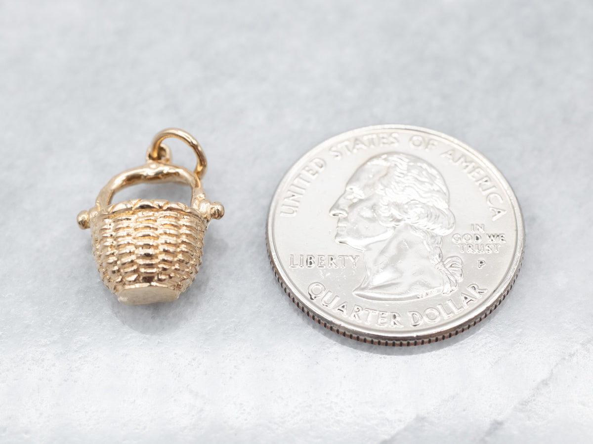 Vintage Nantucket Basket Charm