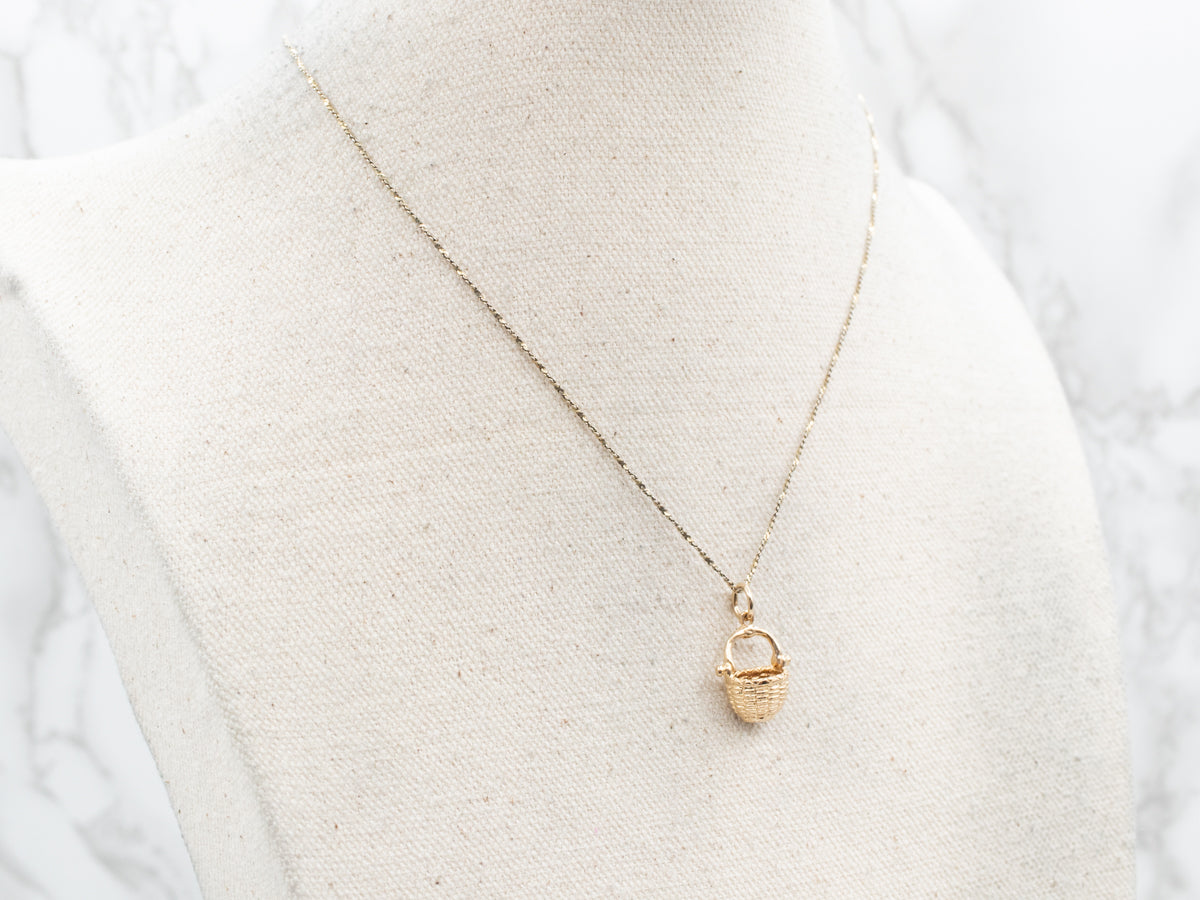 Vintage Nantucket Basket Charm