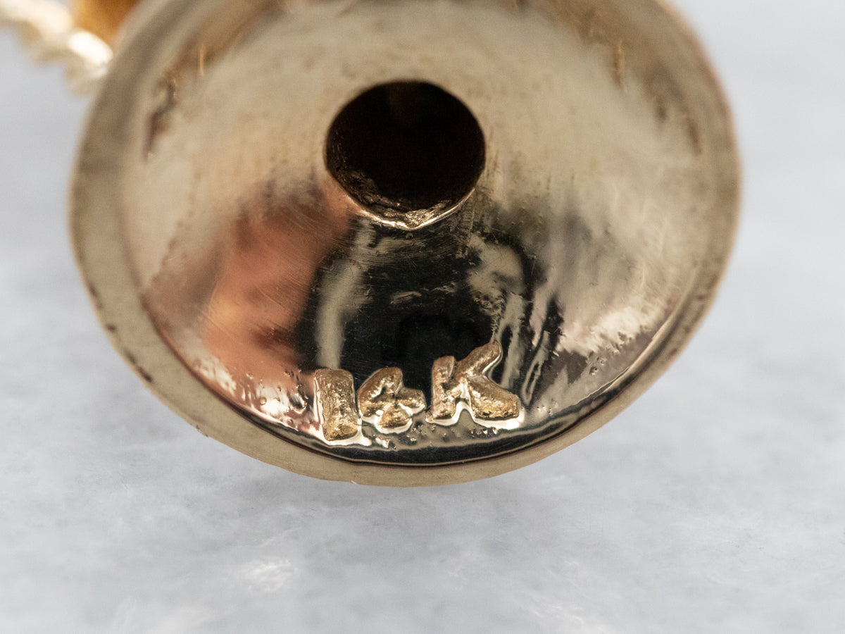 Gold Old Fashioned Phone Charm