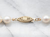 Vintage Pearl Beaded Necklace with Gold Clasp