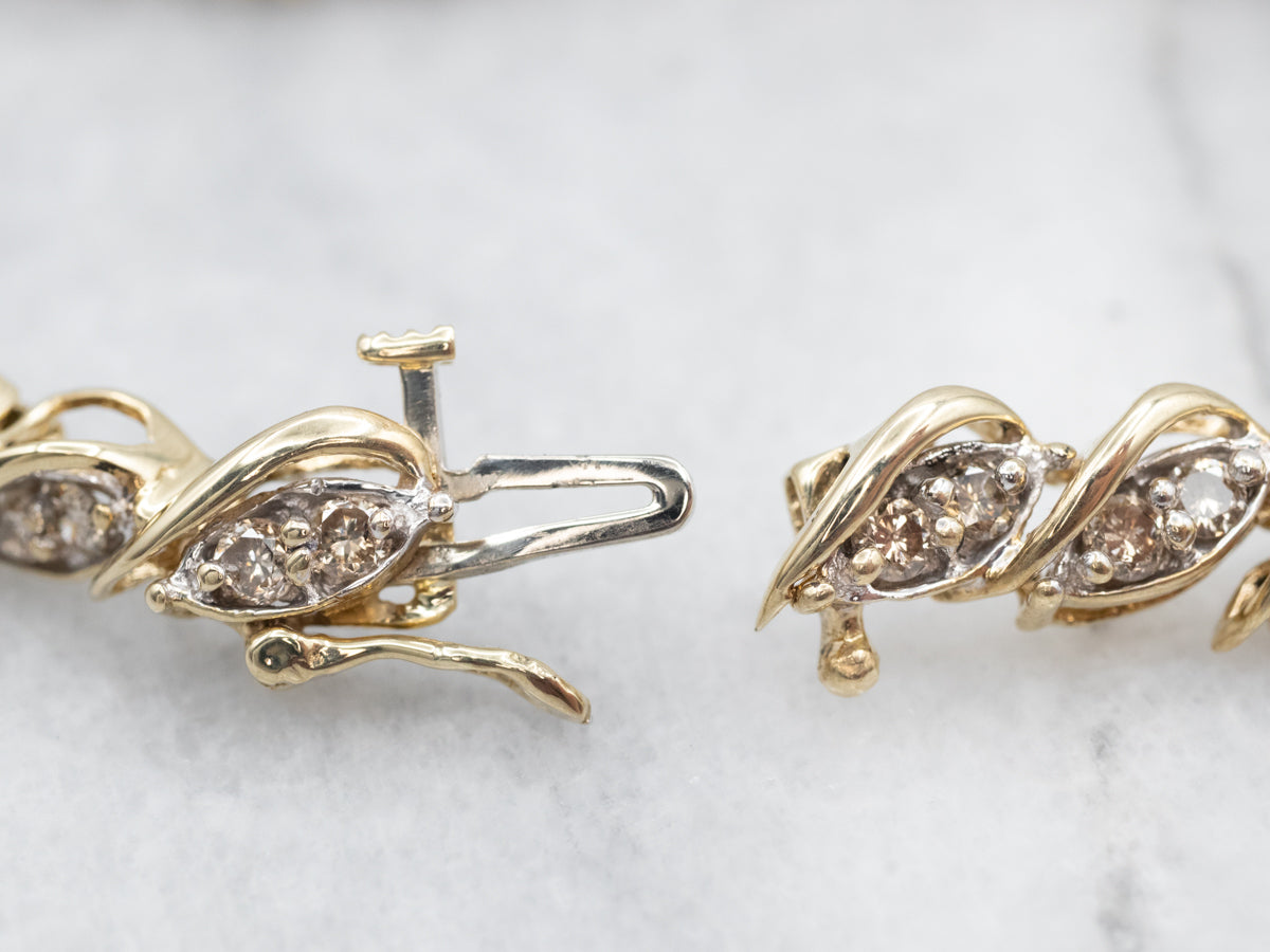 Champagne Diamond Tennis Bracelet