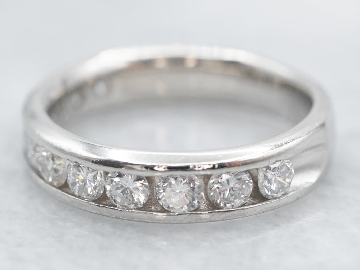 Platinum Diamond Wedding Band