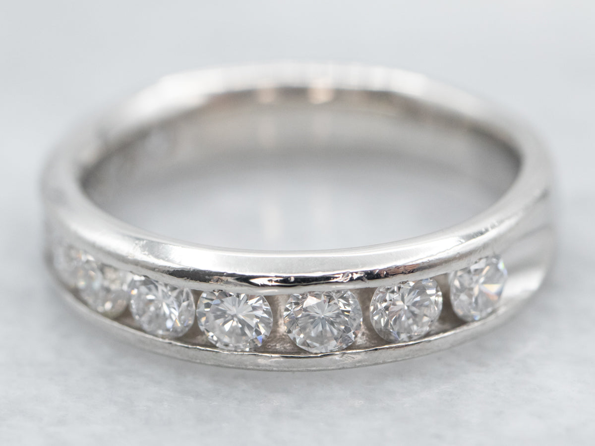 Platinum Diamond Wedding Band
