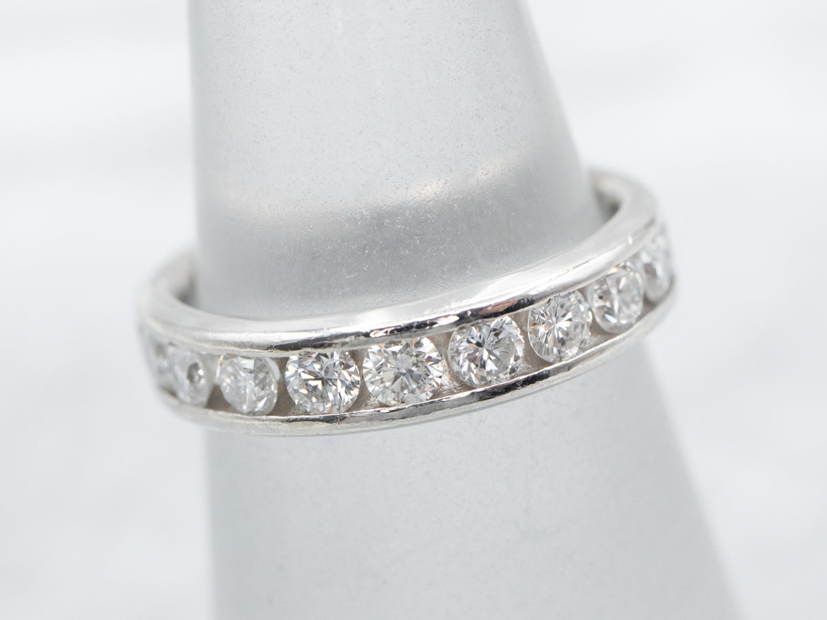 Platinum Diamond Wedding Band