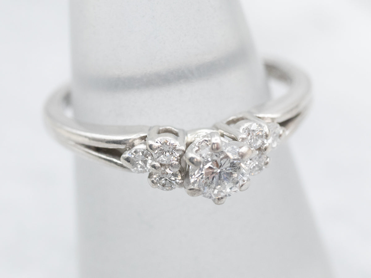 Platinum Diamond Engagement  Ring