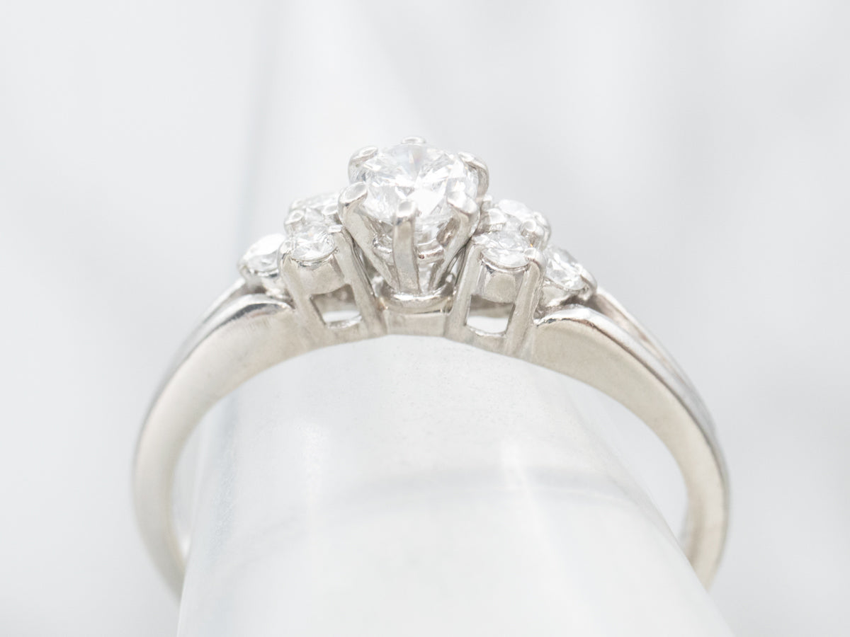 Platinum Diamond Engagement  Ring