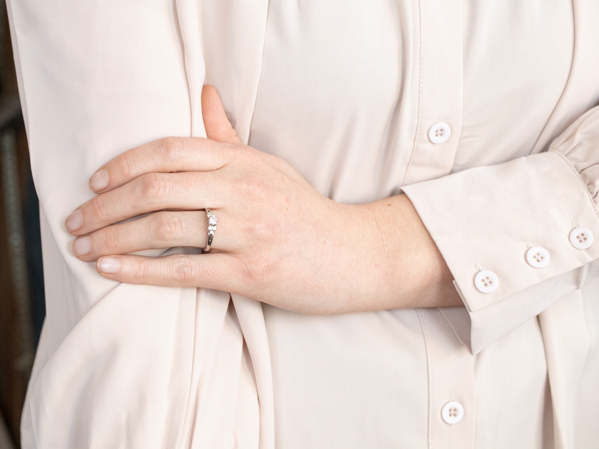 Platinum Diamond Engagement  Ring