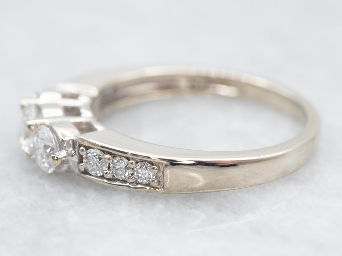 Three Stone Diamond Engagement Ring