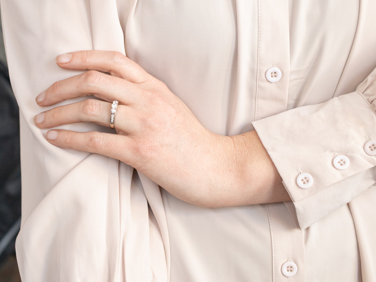 Three Stone Diamond Engagement Ring