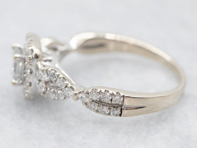 Sophisticated White Gold Diamond Engagement Ring