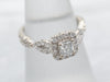 Sophisticated White Gold Diamond Engagement Ring
