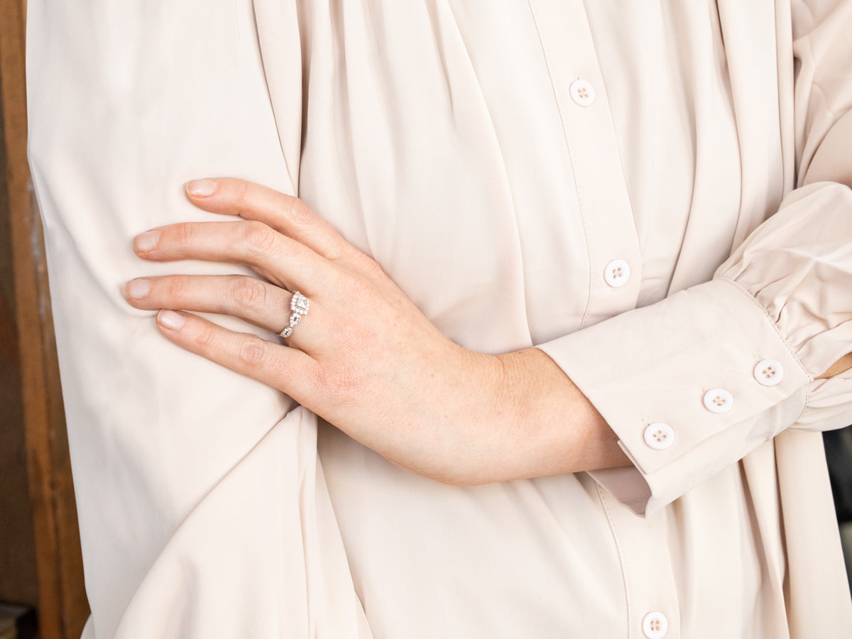 Sophisticated White Gold Diamond Engagement Ring