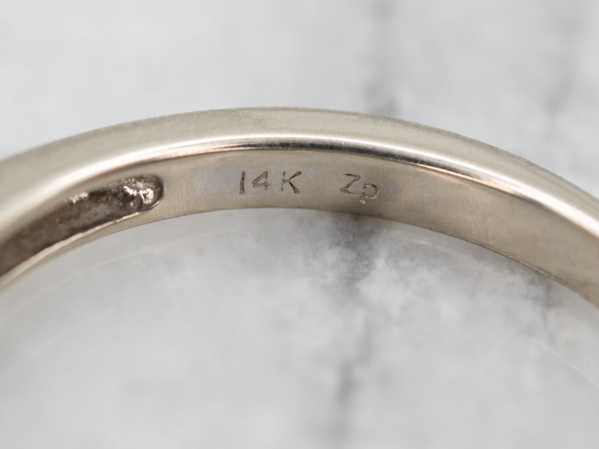 Elegant Three Stone Diamond Engagement Ring