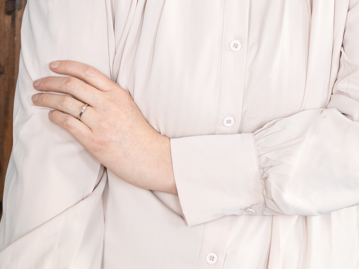 Elegant Three Stone Diamond Engagement Ring