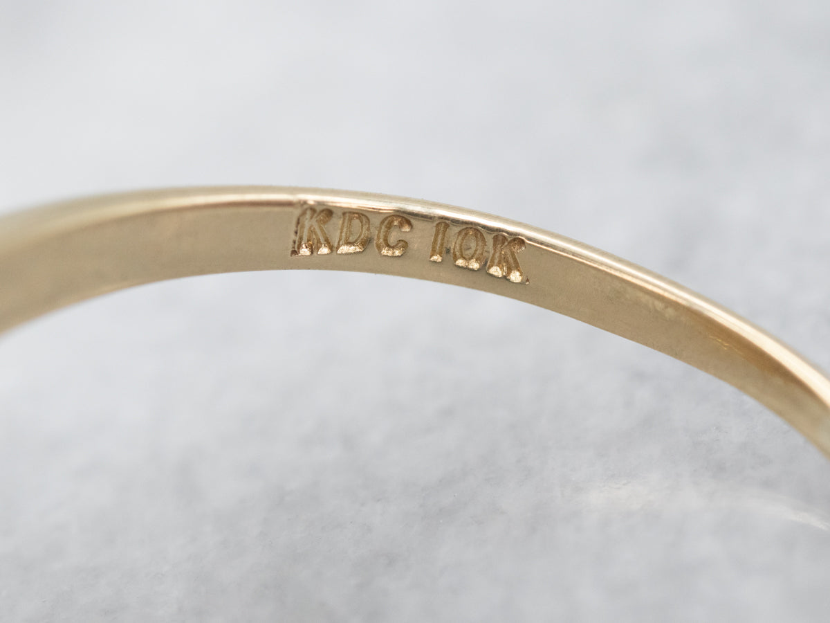 Antique Champagne Diamond Dinner Ring