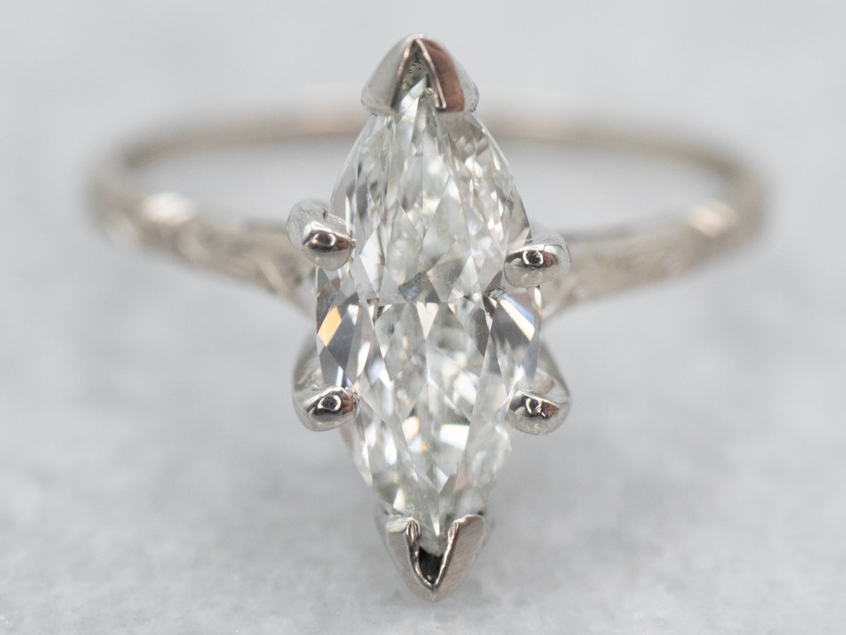 Elongated marquise diamond Clearance