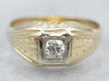 Men's Diamond Solitaire Retro Era Ring