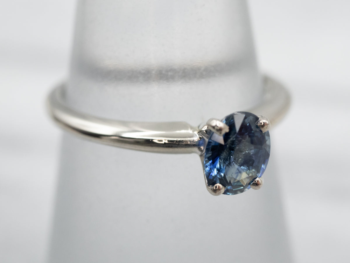 Sweet Solitaire Sapphire Engagement Ring