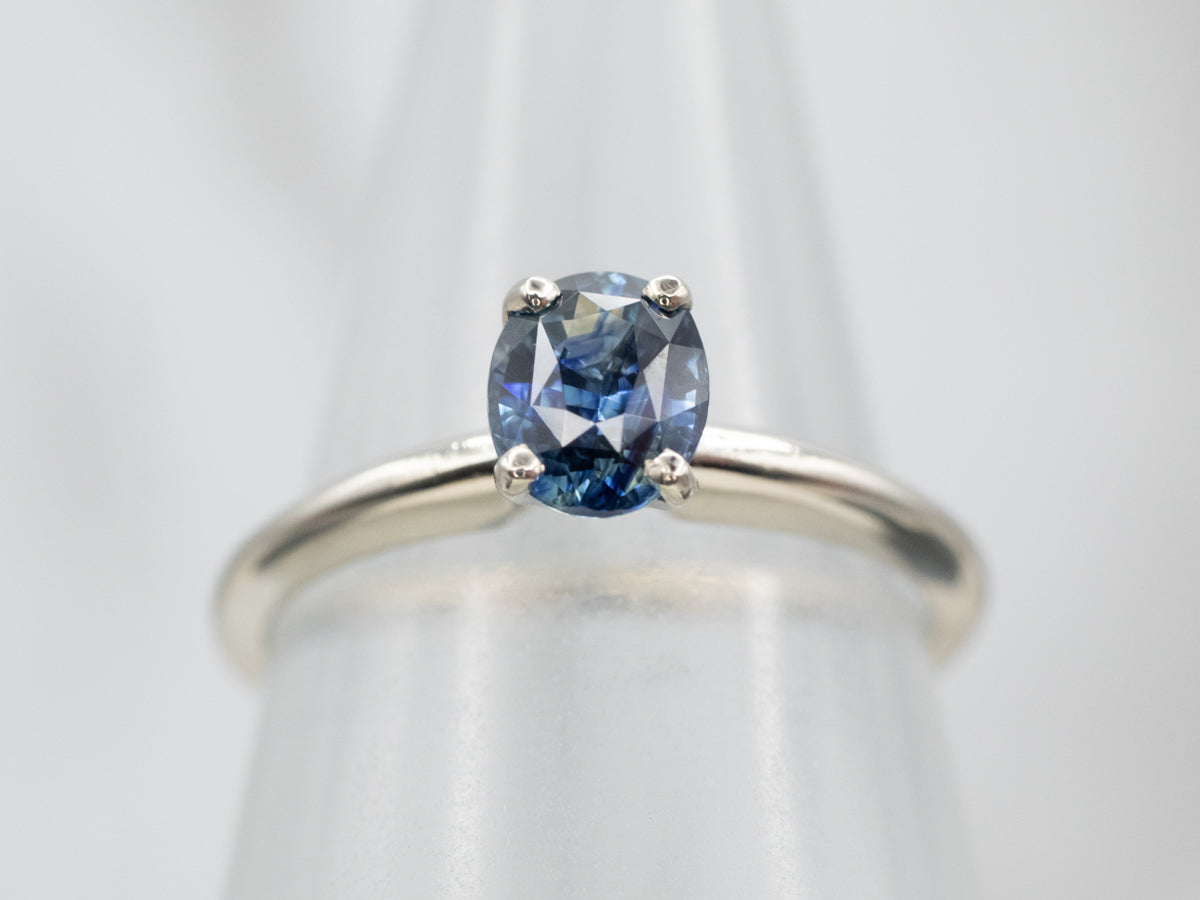Sweet Solitaire Sapphire Engagement Ring