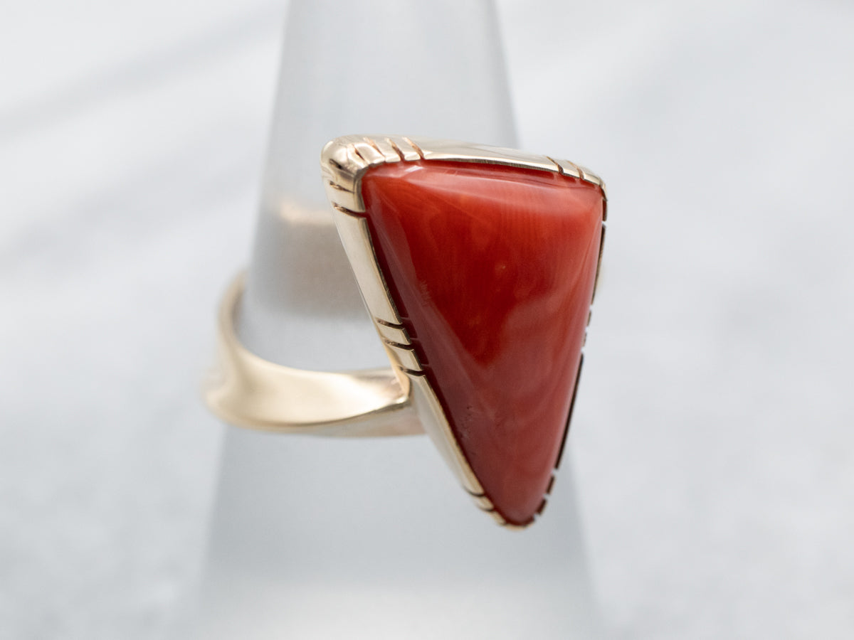 Cool Coral Statement Ring