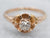 Victorian Old Mine Cut Diamond Floral Engagement Ring