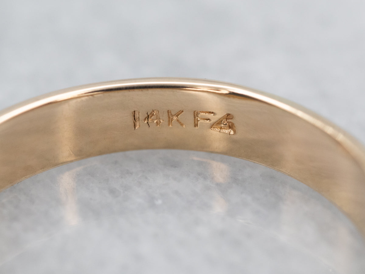 Sparkling Yellow Gold Diamond Band