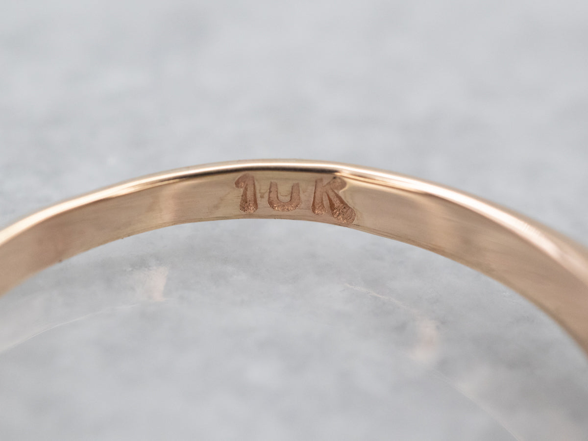 Antique European Cut Diamond Solitaire Engagement Ring