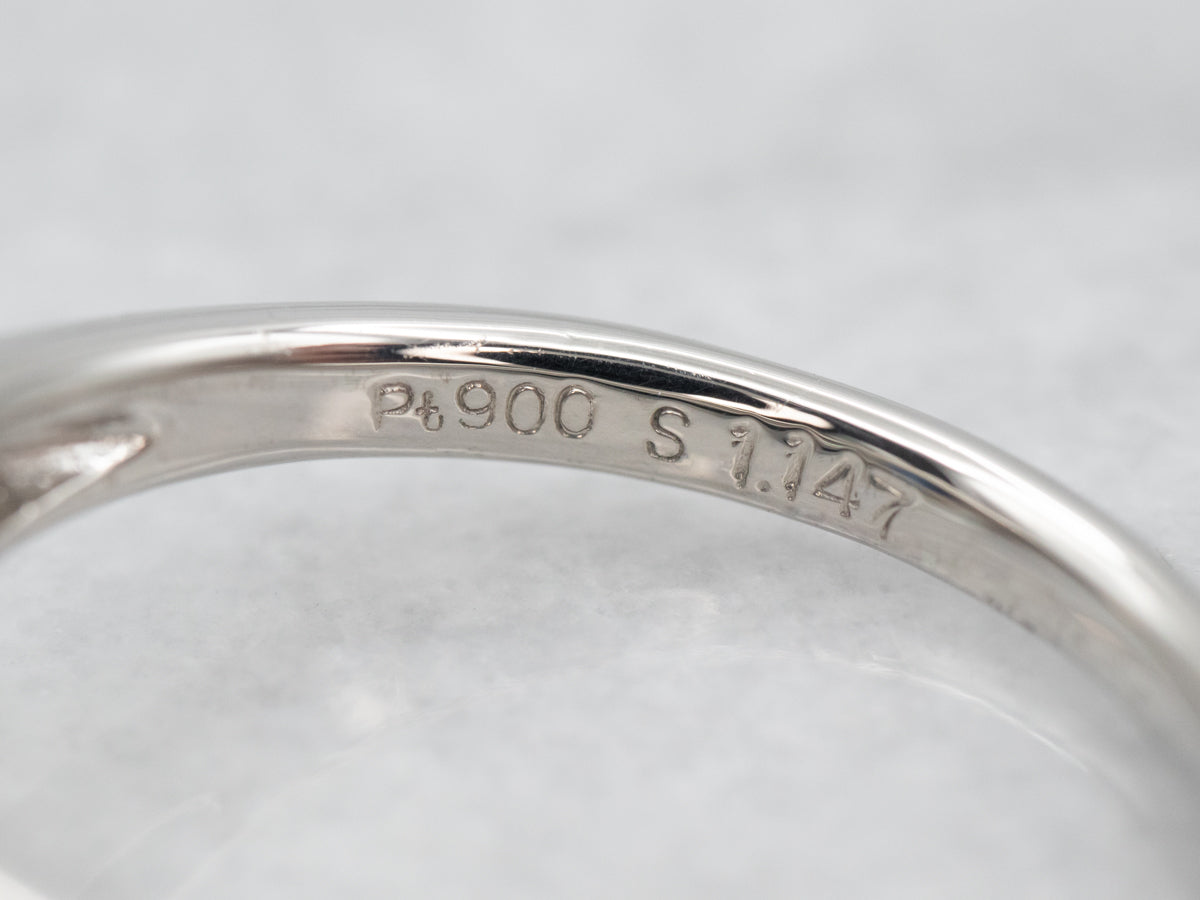 Platinum Sapphire and Diamond Anniversary Ring