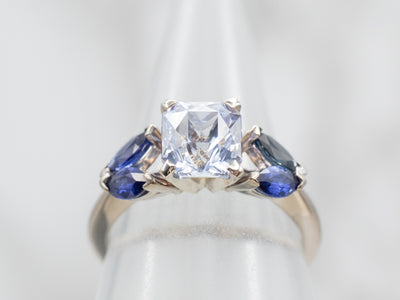 Stunning Light and Dark Sapphire Ring