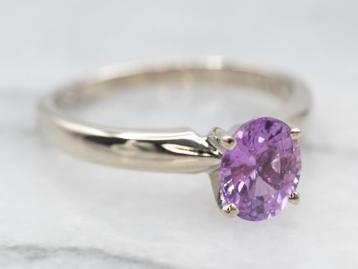 Lovely Pink Sapphire and Diamond Ring