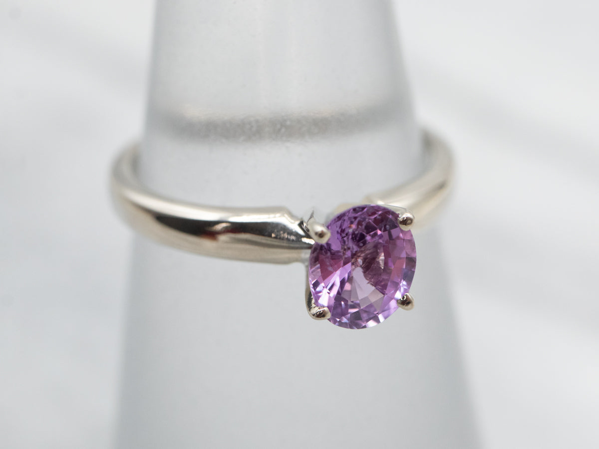 Lovely Pink Sapphire and Diamond Ring