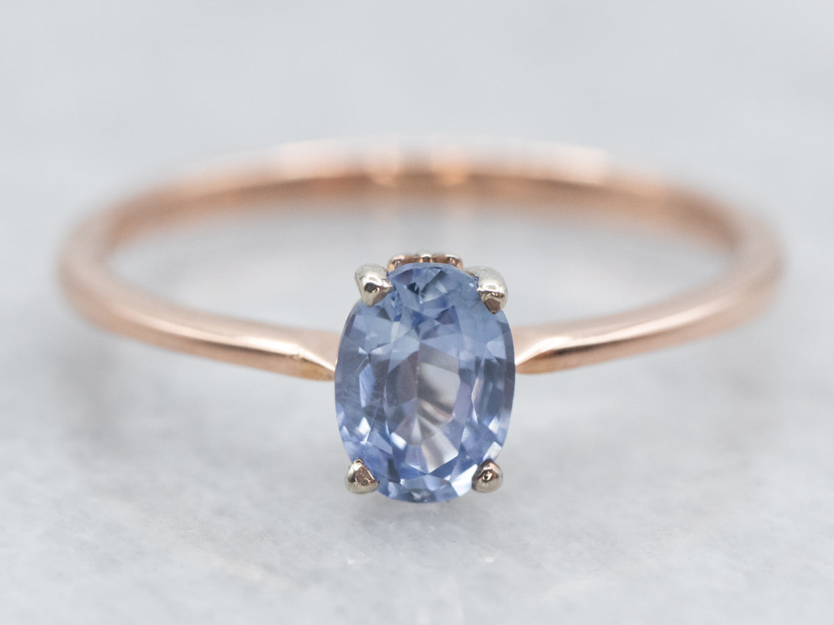 Celeste: Wave Band Sapphire Engagement Ring | Ken & Dana Design