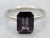 White Gold Purple Spinel Solitaire Ring